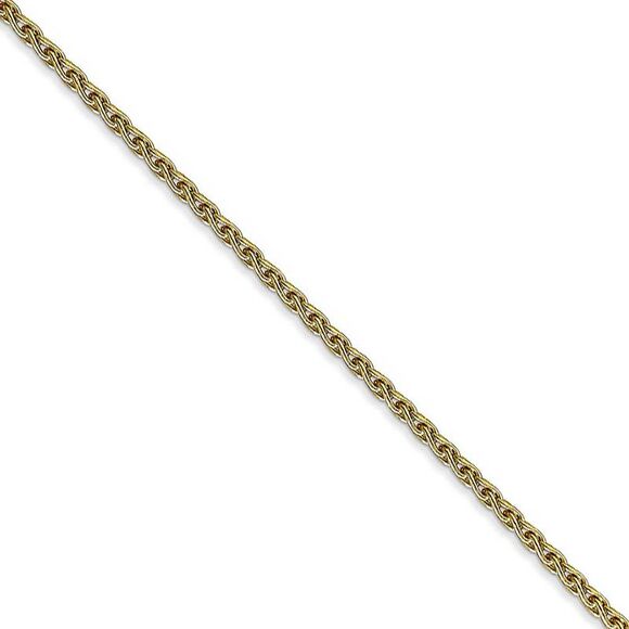 1.75mm 10k Yellow Gold Parisian Wheat Chain Necklace 30 Inch